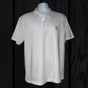 🍸 Robert Graham White Martini Polo Shirt Men’s (Size Medium)